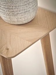 Chevron Oak Console Table - thumbnail 4