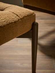 Mid Century Teddy Footstool - Ochre - thumbnail 5