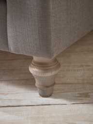 Kalmar Armchair - Dusky Blue Cotton Stripe - thumbnail 3