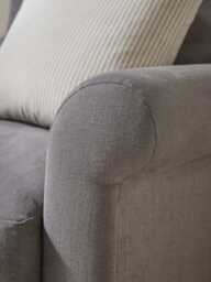 Kalmar Armchair - Dusky Blue Cotton Stripe - thumbnail 4