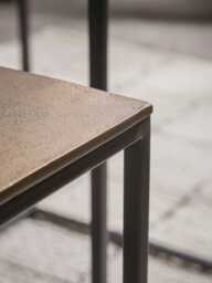 Three Cast Metal Nesting Tables - thumbnail 5