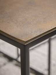 Three Cast Metal Nesting Tables - thumbnail 4