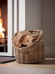 Rattan Log Basket - thumbnail 1