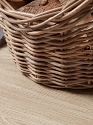 Rattan Log Basket - thumbnail 3