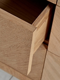Chevron Oak Chest of Drawers - thumbnail 3
