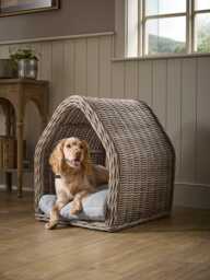 Round Rattan Pet House - Small - thumbnail 3