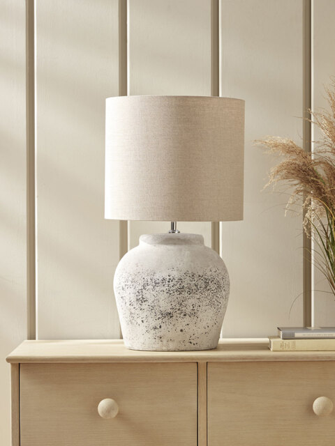 Aged Concrete Table Lamp - image 1