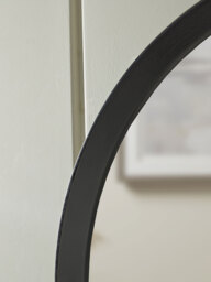 Arched Black Oak Mirror - thumbnail 3