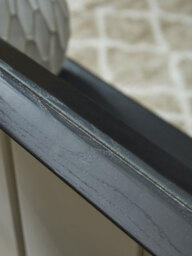 Arched Black Oak Mirror - thumbnail 4