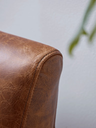 Relaxed Lounge Sofa - Tan Leather - thumbnail 4