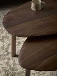 Walnut nesting Coffee Tables - thumbnail 2