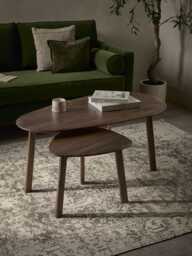 Walnut nesting Coffee Tables - thumbnail 1