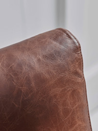 Relaxed Lounge Chair - Tan Leather - thumbnail 4