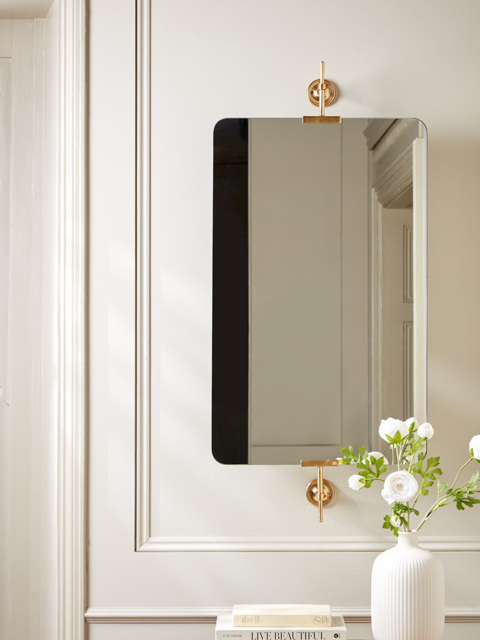 Brass Portrait Mirror - Large - image 1