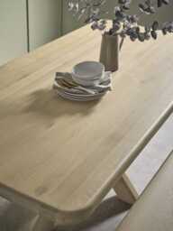 Edvin Rectangle Dining Table - 6 Seater - thumbnail 2