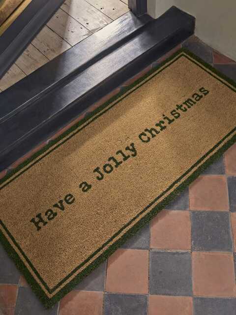 Have a Jolly Christmas Doormat - Double - Green - image 1