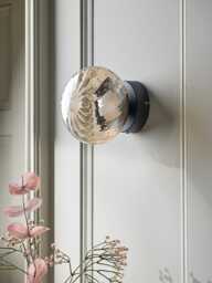 Amber Spiral Glass Wall Light - thumbnail 1