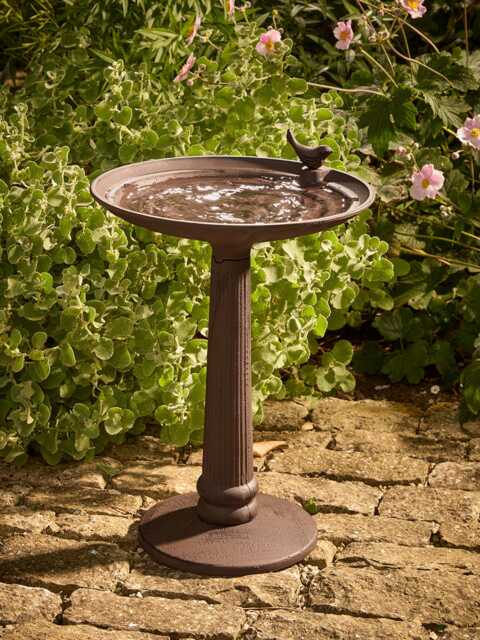 Cast Iron Standing Bird Bath - image 1