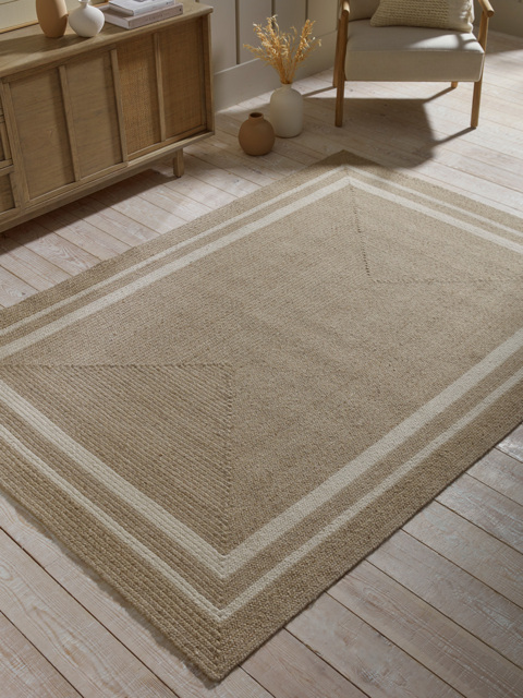 Agna Border Rug - Natural - image 1