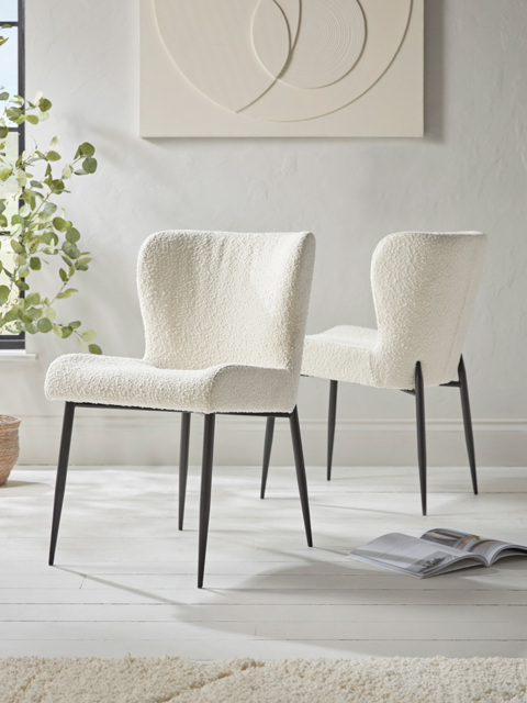 Bouclé© Upholstered Dining Chair - image 1