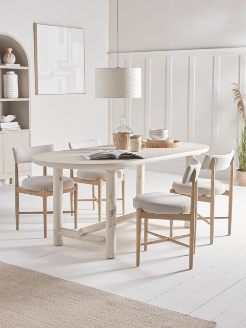 Quinn Oval Dining Table - 6 Seater - image 1