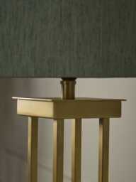 Satin Brass Column Table Lamp - thumbnail 4