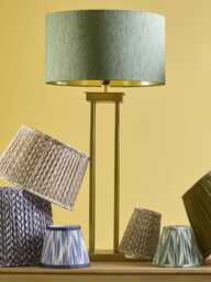 Satin Brass Column Table Lamp - thumbnail 5