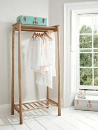 Bergen Oak Clothes Rail - Natural