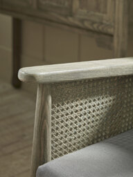 Aged Wicker Occasional Chair - thumbnail 2