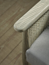 Aged Wicker Occasional Chair - thumbnail 5