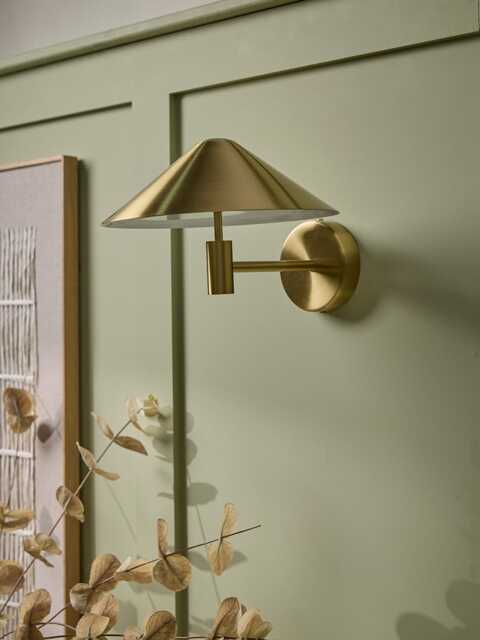 Brushed Brass LED Wall Light - image 1
