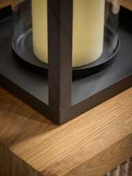 Black Coated Metal Lantern - Large - thumbnail 5
