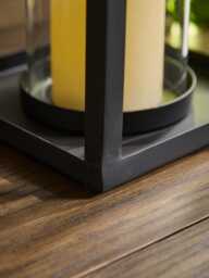 Black Coated Metal Lantern - Large - thumbnail 4