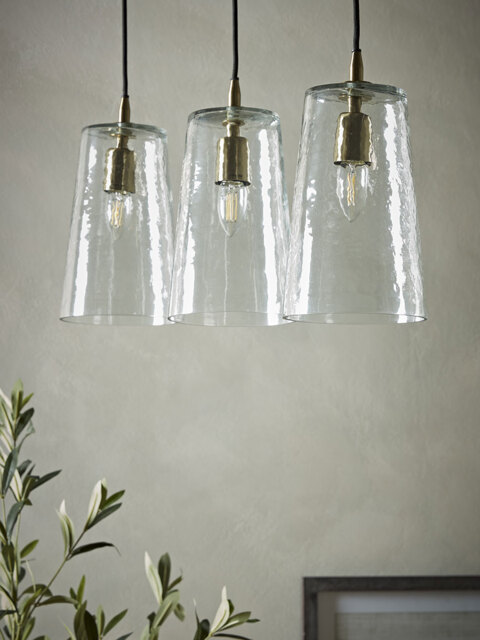 Three Tapered Glass Pendants - image 1