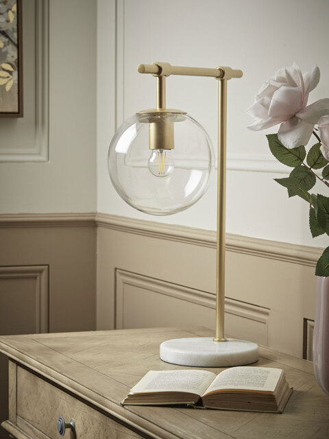 Globe Table Lamp - Brass - image 1