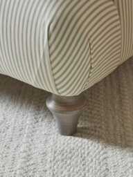 Geneve Love Seat - Delicate Rose Opulent Cotton Velvet - thumbnail 5