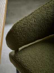 Olive Boucle Stool - thumbnail 3