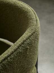 Olive Boucle Stool - thumbnail 4