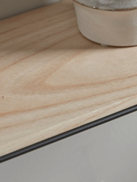 Two Industrial Wood & Metal Shelves - Small - thumbnail 3