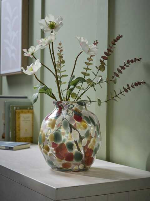 Handpainted Glass Petal Vase - image 1