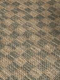 Chequered Jute Rug - Green - thumbnail 2