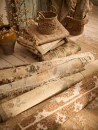 Chequered Jute Rug - Green - thumbnail 5