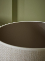 White Glazed Table Lamp - Small - thumbnail 3