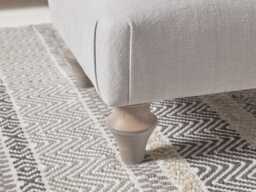 Kiruna Ottoman - Mink Grey Opulent Cotton Velvet - thumbnail 4