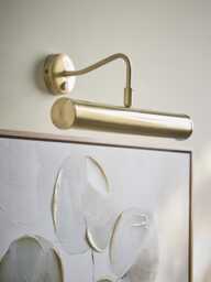 Curved Brass Picture Light