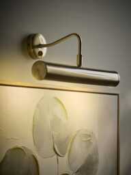 Curved Brass Picture Light - thumbnail 2