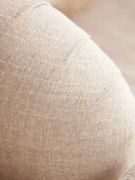 Reine Chaise Left Hand Facing Sofa - Dusky Blue Cotton Stripe - thumbnail 4