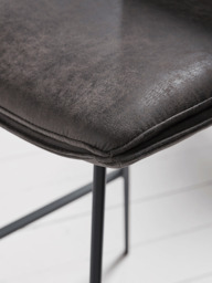 Two Williamsburg High Stools - Carbon - thumbnail 4