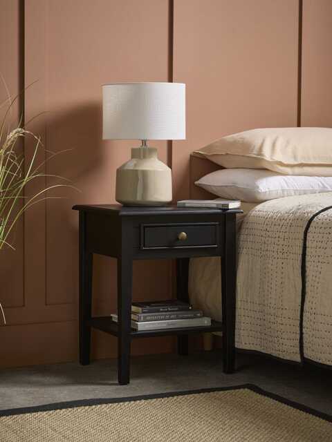 Camille Bedside Table - Black - image 1