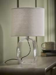 Glass Squoval Table Lamp